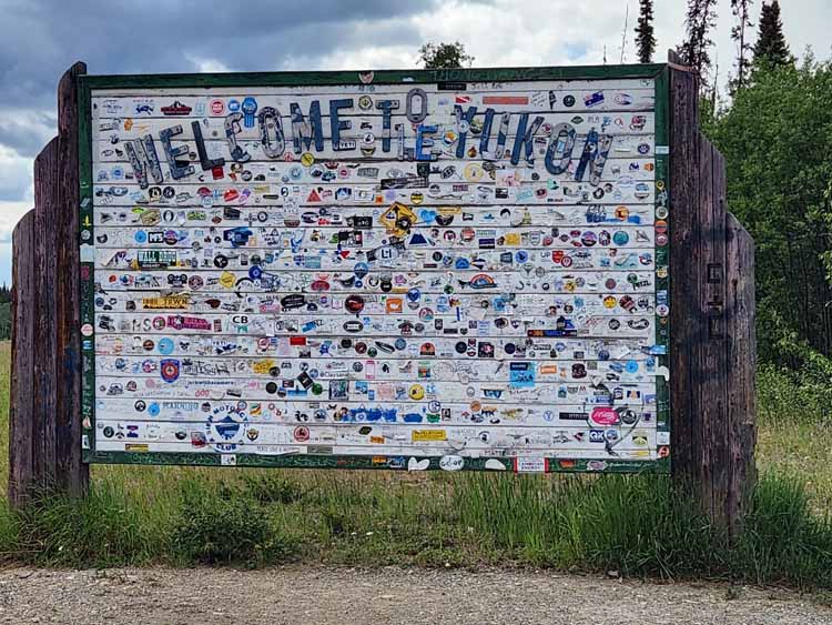 yukon welcome sign